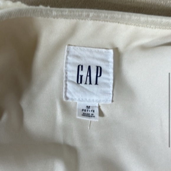 Gap Womens Cream Sherpa Cocoon Jacket MP Teddy Fleece Lined Cozy Fall Winter - Picture 4 of 10